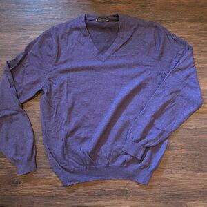 Brooks brothers  Purple V-Neck Sweater